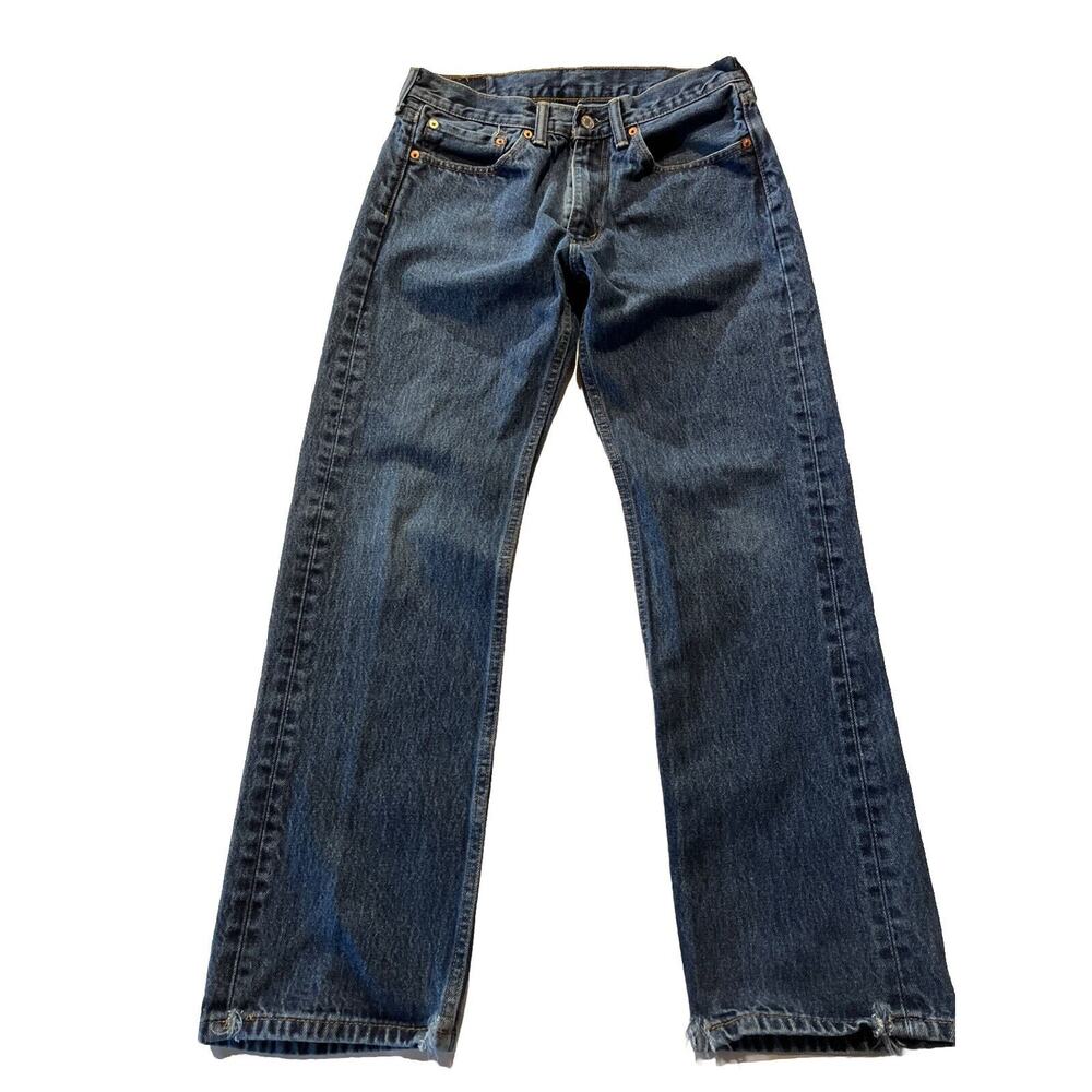 Levi's 505 Mens Jeans 31x30 Regular Fit Outdoor Medium Wash Cotton Travel